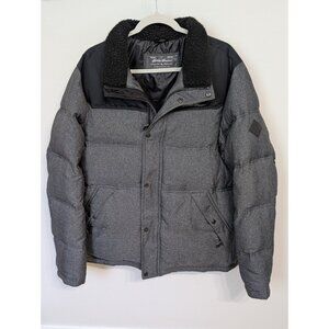 Eddie Bauer Mens Storm 40 Down Winter Jacket Noble Parka Sherpa Ski Large